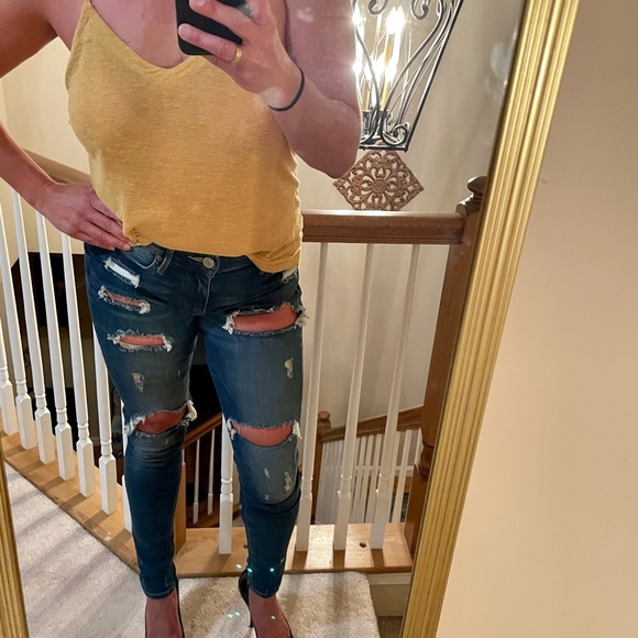 Express Skinny Ripped Jeans - Picture 2 of 11